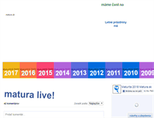 Tablet Screenshot of matura.sk